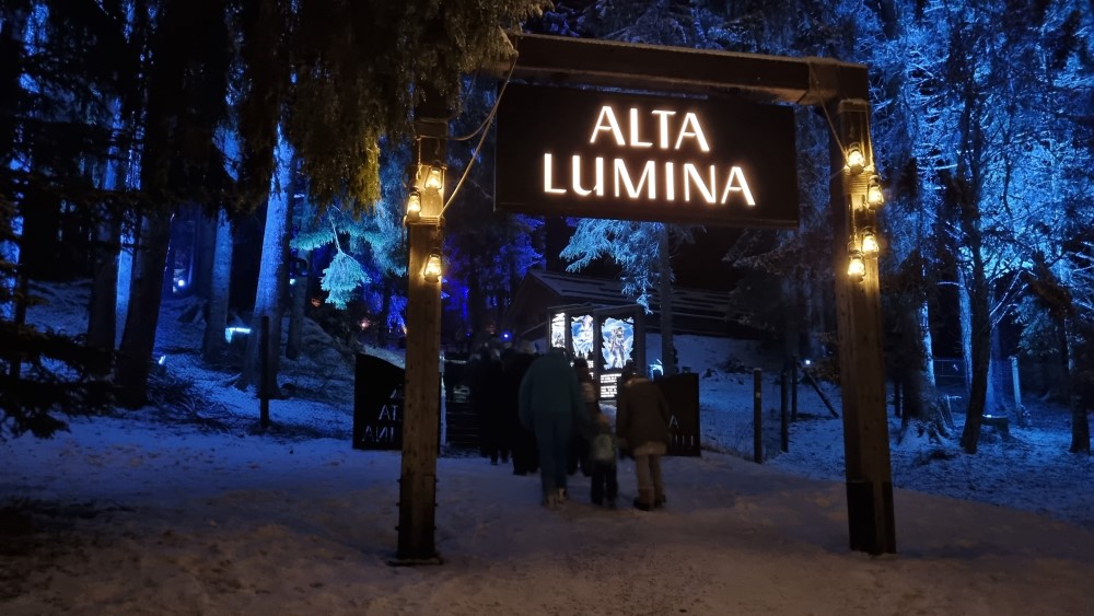 Alta Lumina in Les Gets met sneeuw.